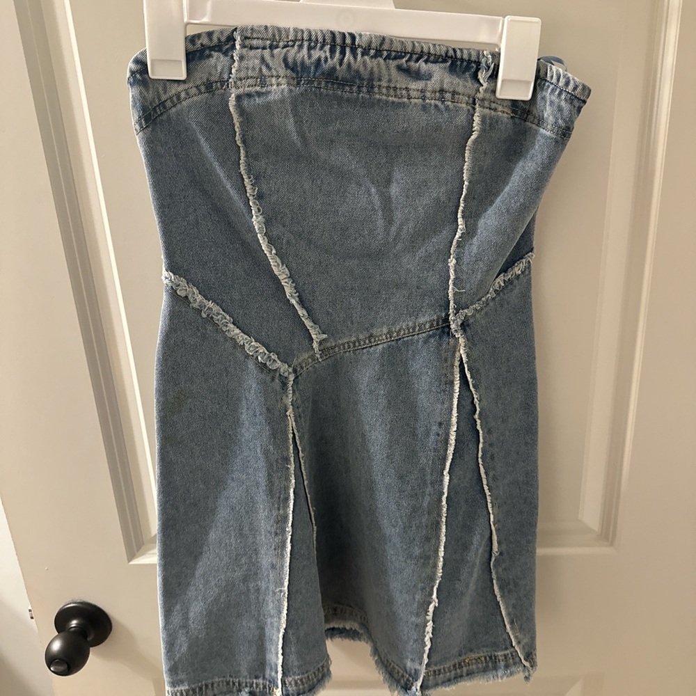 Denim Patchwork Dress